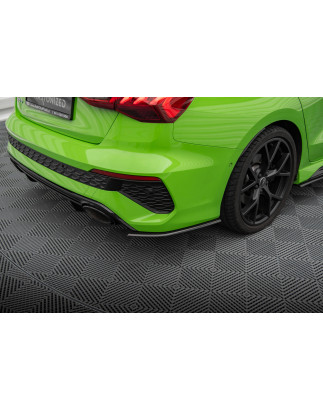  Splitters posteriori laterali in fibra di carbonio Audi RS3 berlina 8Y (Cod. M-CF-AU-RS3-8Y-RSD1-24