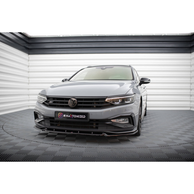 SPLITTER ANTERIORE V.1 Volkswagen Passat R-Line B8 Facelift (Cod. M-VW-PA-B8F-RLINE-FD1G)