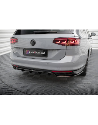 Splitter posteriore (con barre verticali) Volkswagen Passat R-Line B8 Facelift (Cod. M-VW-PA-B8F-RLI