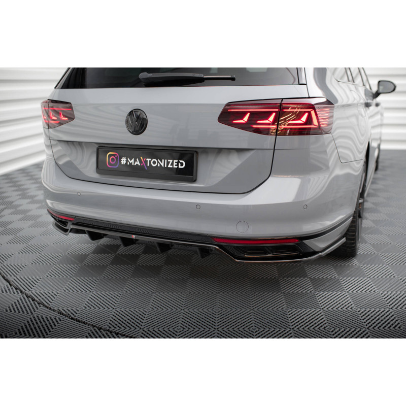 Splitter posteriore (con barre verticali) Volkswagen Passat R-Line B8 Facelift (Cod. M-VW-PA-B8F-RLI