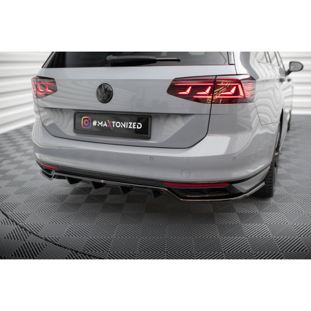 Splitter posteriore (con barre verticali) Volkswagen Passat R-Line B8 Facelift (Cod. M-VW-PA-B8F-RLI