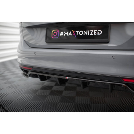 Splitter posteriore (con barre verticali) Volkswagen Passat R-Line B8 Facelift (Cod. M-VW-PA-B8F-RLI