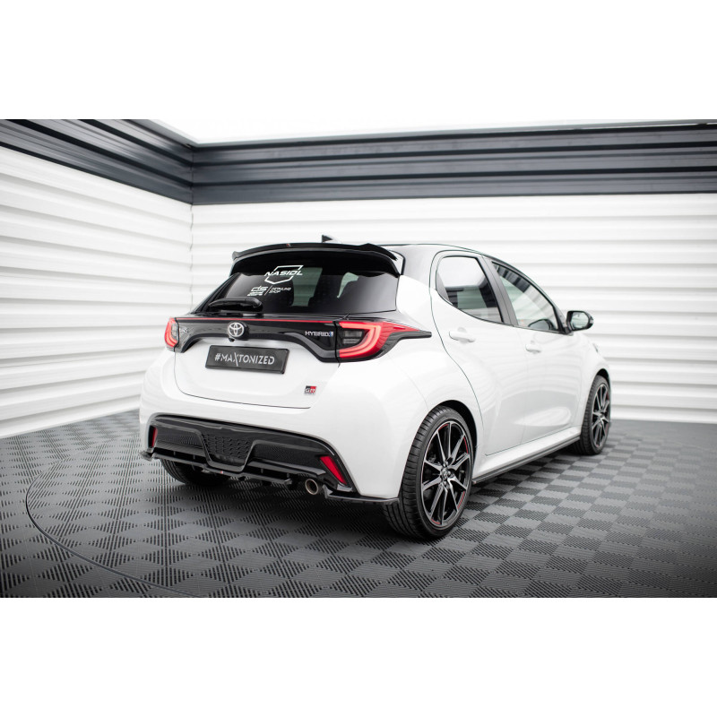 Splitter posteriore (con barre verticali) Toyota Yaris GR Sport Mk4 (Cod. M-TO-YA-4-GRSPORT-RSD1G+RD