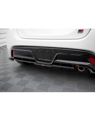 Splitter posteriore (con barre verticali) Toyota Yaris GR Sport Mk4 (Cod. M-TO-YA-4-GRSPORT-RSD1G+RD