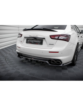 Splitter posteriore (con barre verticali) Maserati Ghibli Mk3 Facelift (Cod. M-MA-GH-1F-RD1G+RD2G)