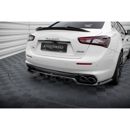 Splitter posteriore (con barre verticali) Maserati Ghibli Mk3 Facelift (Cod. M-MA-GH-1F-RD1G+RD2G)