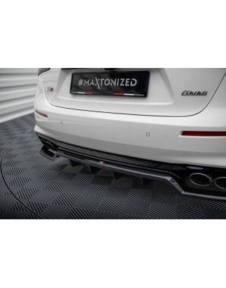 Splitter posteriore (con barre verticali) Maserati Ghibli Mk3 Facelift (Cod. M-MA-GH-1F-RD1G+RD2G)