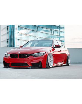 SPLITTER ANTERIORE + Frames For Side Air Intakes  BMW M3 F80 (Cod. M-BM-3-80-M-SET)
