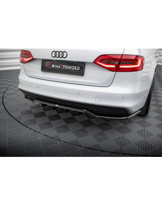 Splitter posteriore (con barre verticali) Audi A4 Competition B8 Facelift (Cod. M-AU-A4-B8F-COMP-RSD