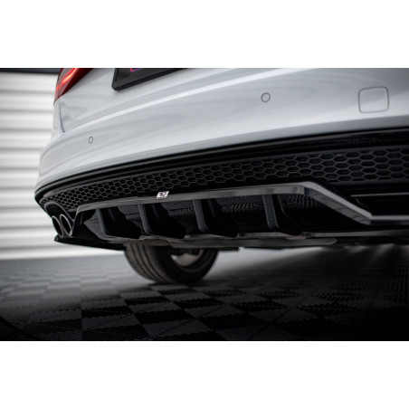 Splitter posteriore (con barre verticali) Audi A4 Competition B8 Facelift (Cod. M-AU-A4-B8F-COMP-RSD