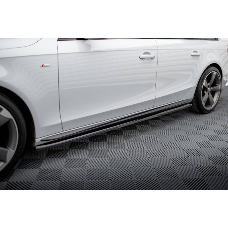 Diffusori minigonne V.3 Audi A4 / A4 S-Line / S4 B8  (Cod. M-AU-A4-B8F-COMP-SD1G)