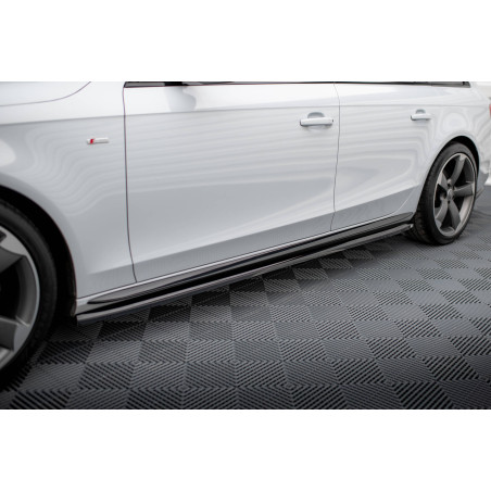 Diffusori minigonne V.3 Audi A4 / A4 S-Line / S4 B8  (Cod. M-AU-A4-B8F-COMP-SD1G)