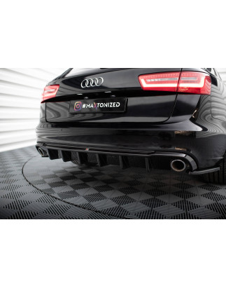 Sottoparaurti posteriore Audi A6 berlina / Avant C7 (Version 2x1 scarico) (Cod. M-AU-A6-C7-AV-RS1GO_