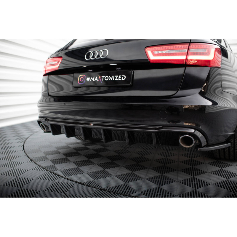 Sottoparaurti posteriore Audi A6 berlina / Avant C7 (Version 2x1 scarico) (Cod. M-AU-A6-C7-AV-RS1GO_