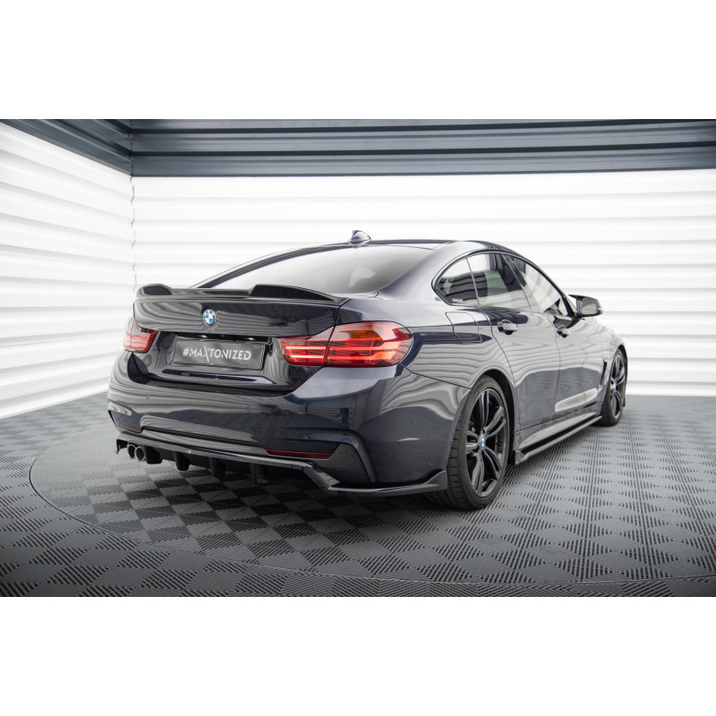 Splitter posteriore (con barre verticali) BMW 4 M-Pack F32 / F36 / F33 (Cod. M-BM-4-F36-GC-MPACK-RD1