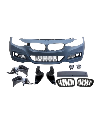 Paraurti Anteriore BMW F30 / F31 Look M-Tech ABS Griglie Fendinebbia (Cod. E-TCBF30151510141)