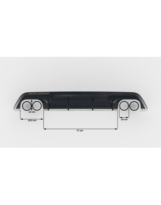 Sottoparaurti posteriore V.3 Cupra Formentor VZ  Mk1 / Mk1 Facelift (Cod. M-CU-FO-1-RS3G+RS3RG)