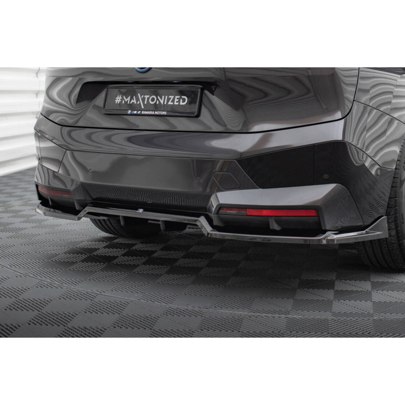 Splitter posteriore (con barre verticali) BMW iX M-Pack i20 (Cod. M-BM-IX-1-MPACK-RD1G+RD2G)
