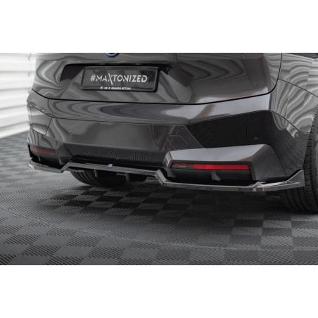 Splitter posteriore (con barre verticali) BMW iX M-Pack i20 (Cod. M-BM-IX-1-MPACK-RD1G+RD2G)
