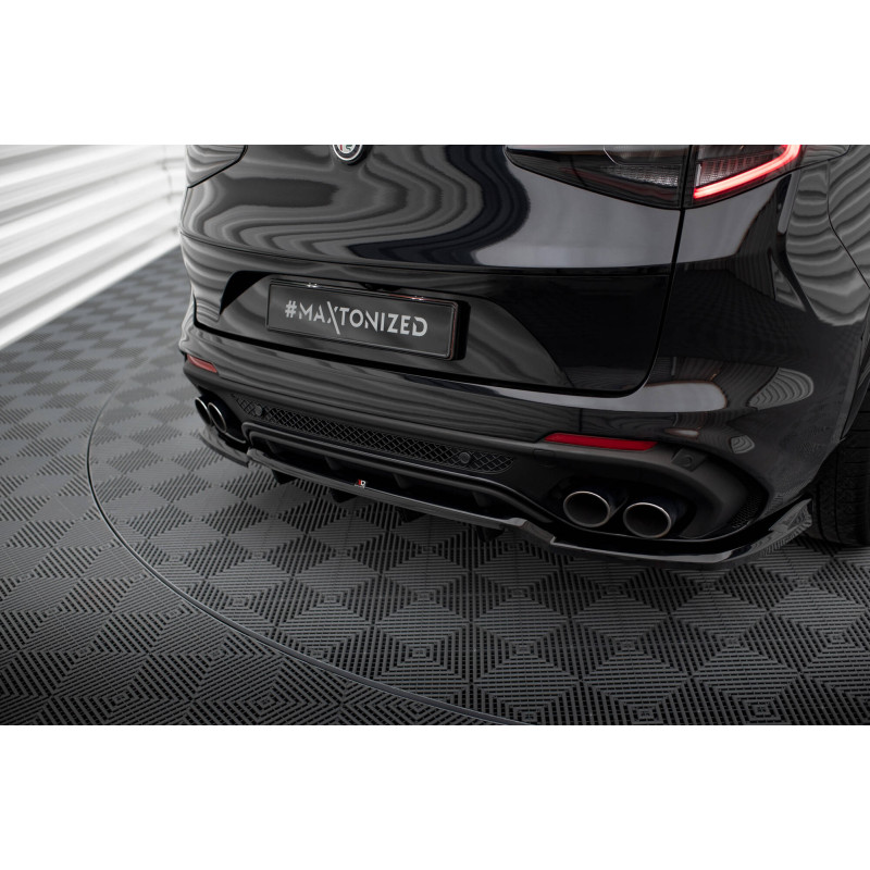 Splitter posteriore (con barre verticali) Alfa Romeo Stelvio Quadrifoglio Mk1 (Cod. M-AL-ST-1-QV-RD1