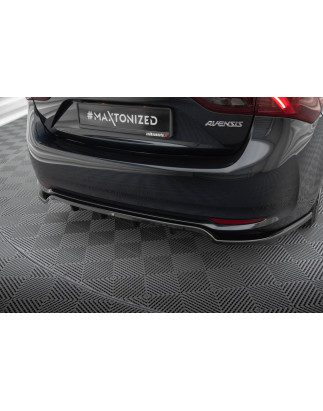 Splitter posteriore (con barre verticali) Toyota Avensis berlina Mk3 Facelift (Cod. M-TO-AV-T27-S-RD