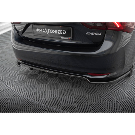 Splitter posteriore (con barre verticali) Toyota Avensis berlina Mk3 Facelift (Cod. M-TO-AV-T27-S-RD