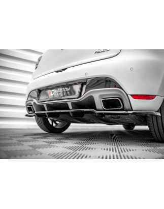 Splitter posteriore (con barre verticali) Renault Clio RS Mk4 (Cod. M-RE-CL-4-RS-RD1G+RD2G)