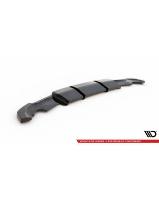Splitter posteriore (con barre verticali) Renault Clio RS Mk4 (Cod. M-RE-CL-4-RS-RD1G+RD2G)