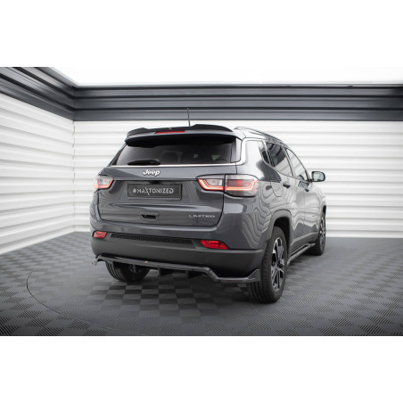 Splitter posteriore (con barre verticali) Jeep Compass Limited Mk2 Facelift (Cod. M-JE-CO-2-RD1G+RD2