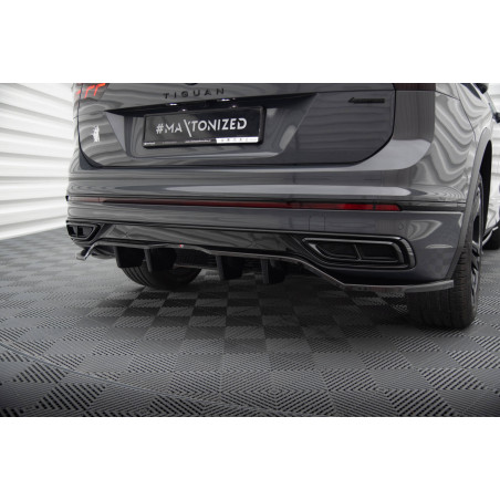 Splitter posteriore (con barre verticali) Volkswagen Tiguan R-Line Mk2 Facelift (Cod. M-VW-TI-2F-RLI