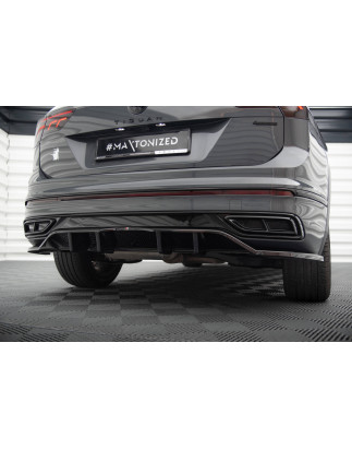 Splitter posteriore (con barre verticali) Volkswagen Tiguan R-Line Mk2 Facelift (Cod. M-VW-TI-2F-RLI