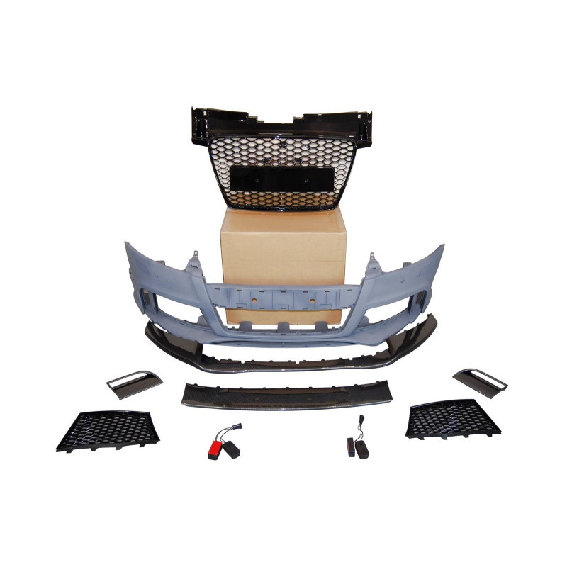Paraurti Anteriori Audi TT 06-14 8J Look RS Spoiler Look Carbonio (Cod. E-TCA0196)