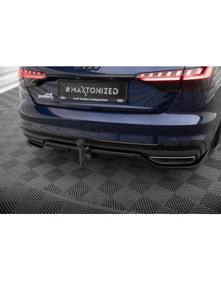 Splitter posteriore (con barre verticali) V.2 Audi A4 S-Line B9 Facelift (Cod. M-AU-A4-B9F-SLINE-RD3