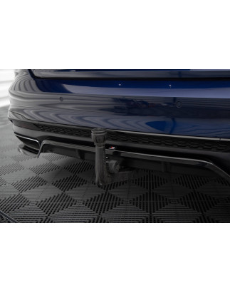 Splitter posteriore (con barre verticali) V.2 Audi A4 S-Line B9 Facelift (Cod. M-AU-A4-B9F-SLINE-RD3