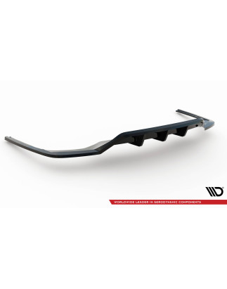 Splitter posteriore (con barre verticali) V.2 Audi A4 S-Line B9 Facelift (Cod. M-AU-A4-B9F-SLINE-RD3
