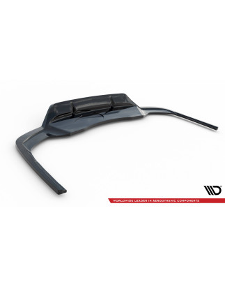 Splitter posteriore (con barre verticali) V.2 Audi A4 S-Line B9 Facelift (Cod. M-AU-A4-B9F-SLINE-RD3