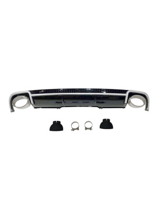 Diffusore Posteriore Audi A4 B9 2016+ Look RS4 (Cod. E-TCA0194)