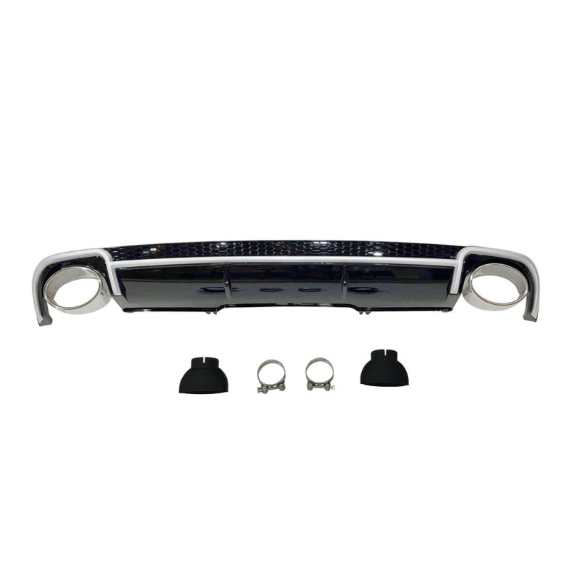 Diffusore Posteriore Audi A4 B9 2016+ Look RS4 (Cod. E-TCA0194)