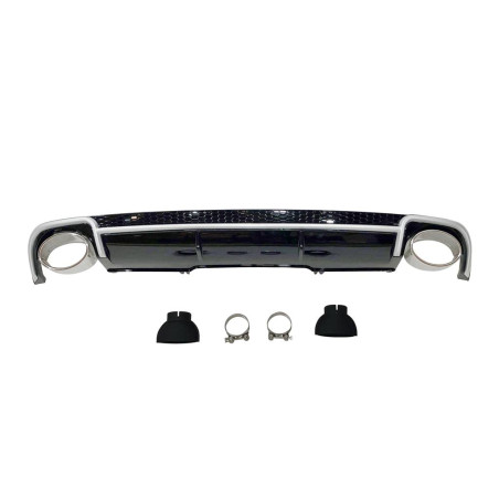 Diffusore Posteriore Audi A4 B9 2016+ Look RS4 (Cod. E-TCA0194)