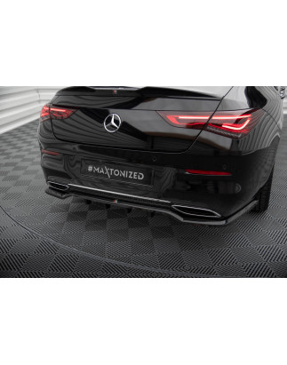 Splitter posteriore (con barre verticali) Mercedes-Benz CLA Coupe C118 (Cod. M-ME-CLA-118-RD1G+RD2G)