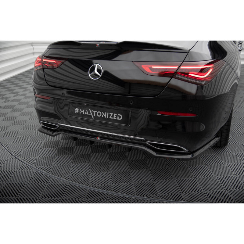 Splitter posteriore (con barre verticali) Mercedes-Benz CLA Coupe C118 (Cod. M-ME-CLA-118-RD1G+RD2G)