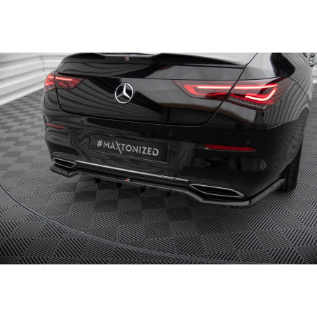 Splitter posteriore (con barre verticali) Mercedes-Benz CLA Coupe C118 (Cod. M-ME-CLA-118-RD1G+RD2G)
