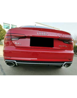 Diffusore Posteriore Audi A4 B9 2016+ Look RS4 (Cod. E-TCA0194)