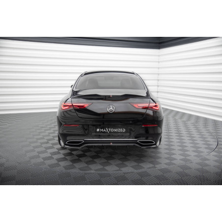 Splitter posteriore (con barre verticali) Mercedes-Benz CLA Coupe C118 (Cod. M-ME-CLA-118-RD1G+RD2G)