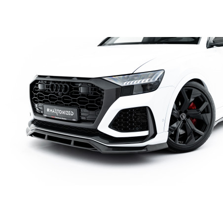 Splitter anteriore in carbonio Audi RSQ8 Mk1 (Cod. M-CF-AU-RSQ8-1-FD1+FD1R-245-P)