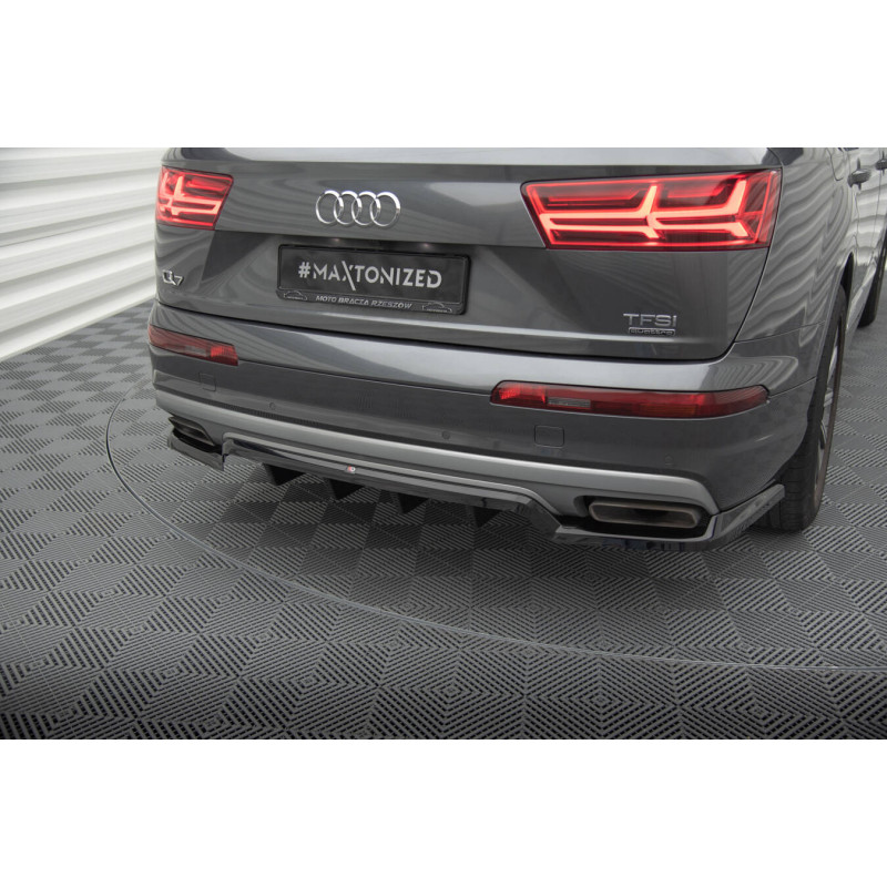 Splitter posteriore (con barre verticali) Audi Q7 Mk2 (Cod. M-AU-Q7-2-RD1G+RD2G)