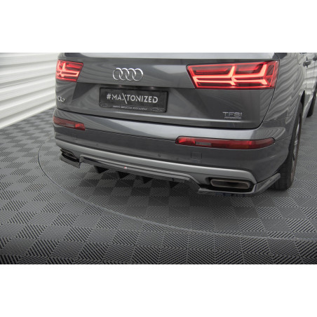 Splitter posteriore (con barre verticali) Audi Q7 Mk2 (Cod. M-AU-Q7-2-RD1G+RD2G)