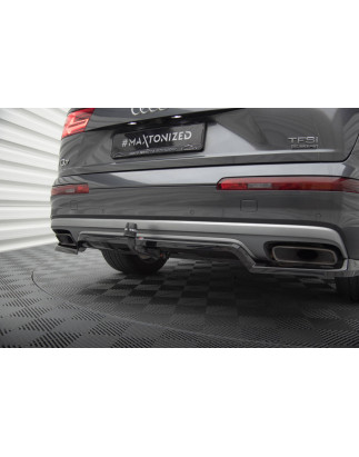 Splitter posteriore (con barre verticali) Audi Q7 Mk2 (Cod. M-AU-Q7-2-RD1G+RD2G)