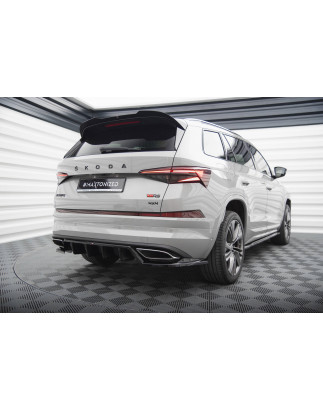Splitter posteriore (con barre verticali) Skoda Kodiaq RS Mk1 / Mk1 Facelift (Cod. M-SK-KO-1F-RS-RD1