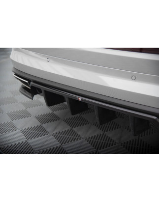 Splitter posteriore (con barre verticali) Skoda Kodiaq RS Mk1 / Mk1 Facelift (Cod. M-SK-KO-1F-RS-RD1